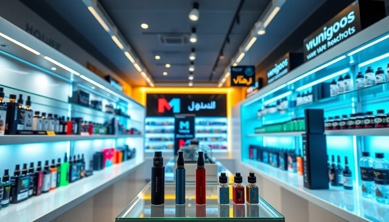 Shop at an online vape store Dubai showcasing a variety of premium vape devices and e-liquids.