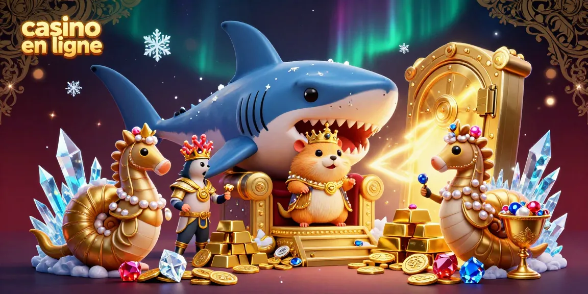 Profitez d'une expérience de jeu casino en ligne avec un roi hamster et des gardes en péril.