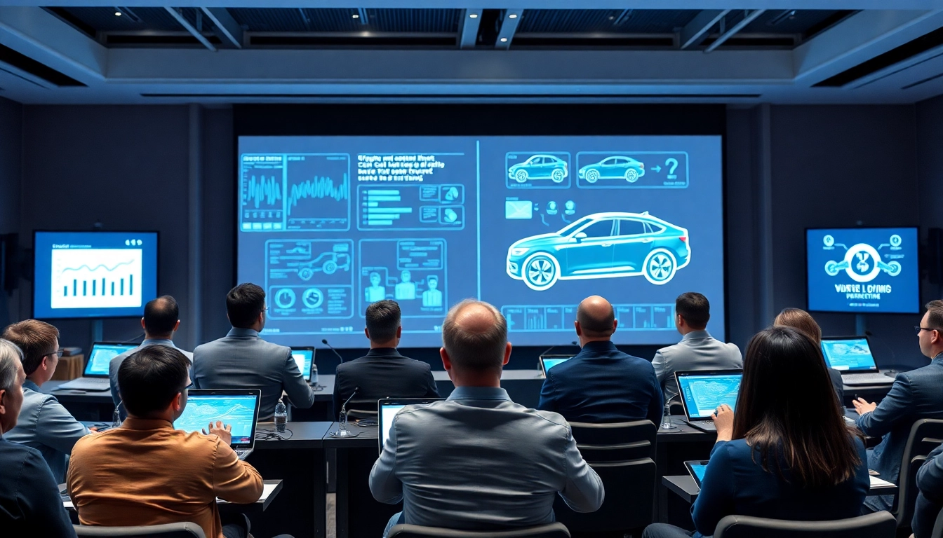 Experts discussing cybersecurity and car hacks at https://car-hack-world.com conference.