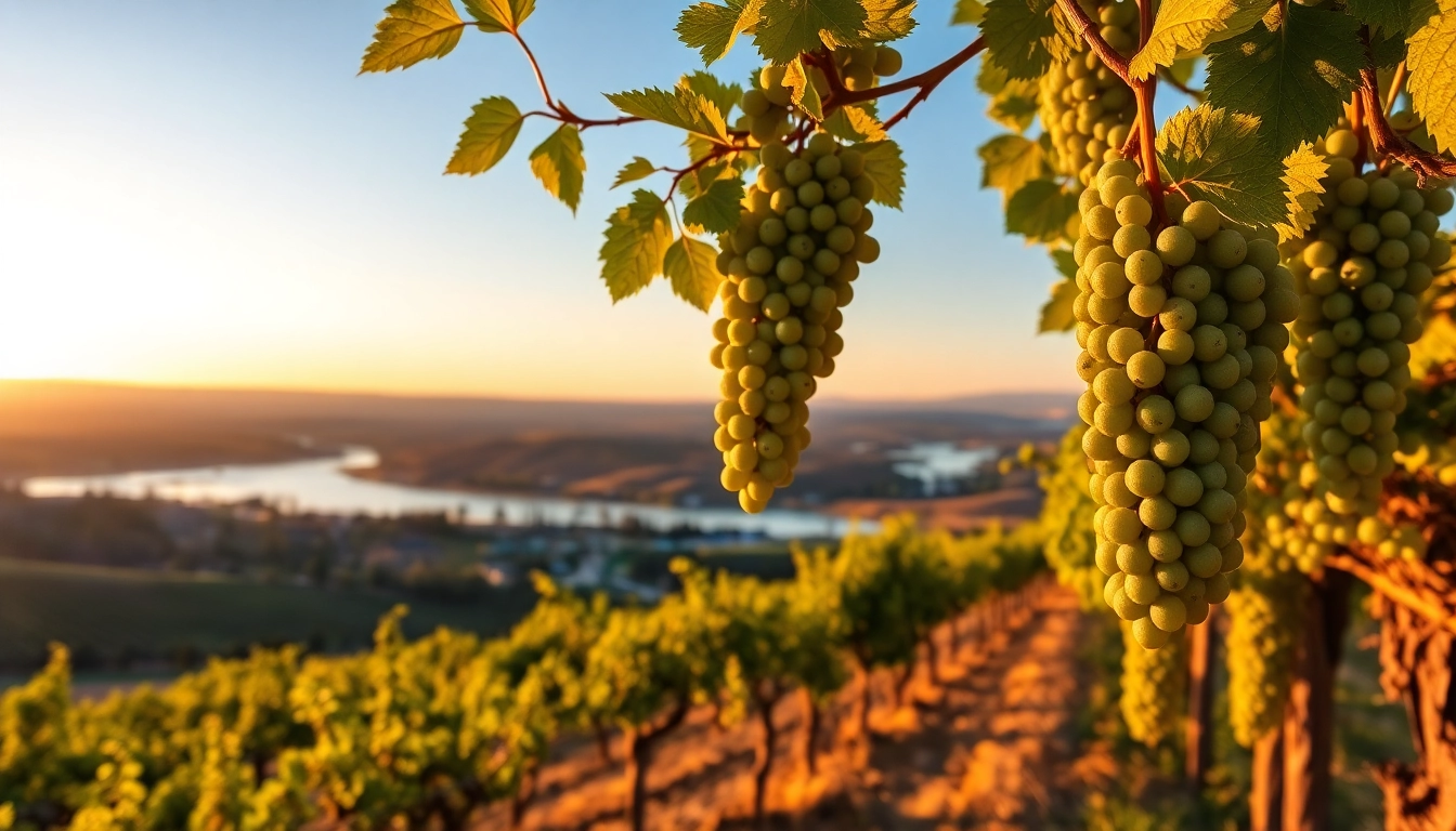 Stunning vineyard sunset in Clarksburg, CA, showcasing lush landscapes and golden lighting.