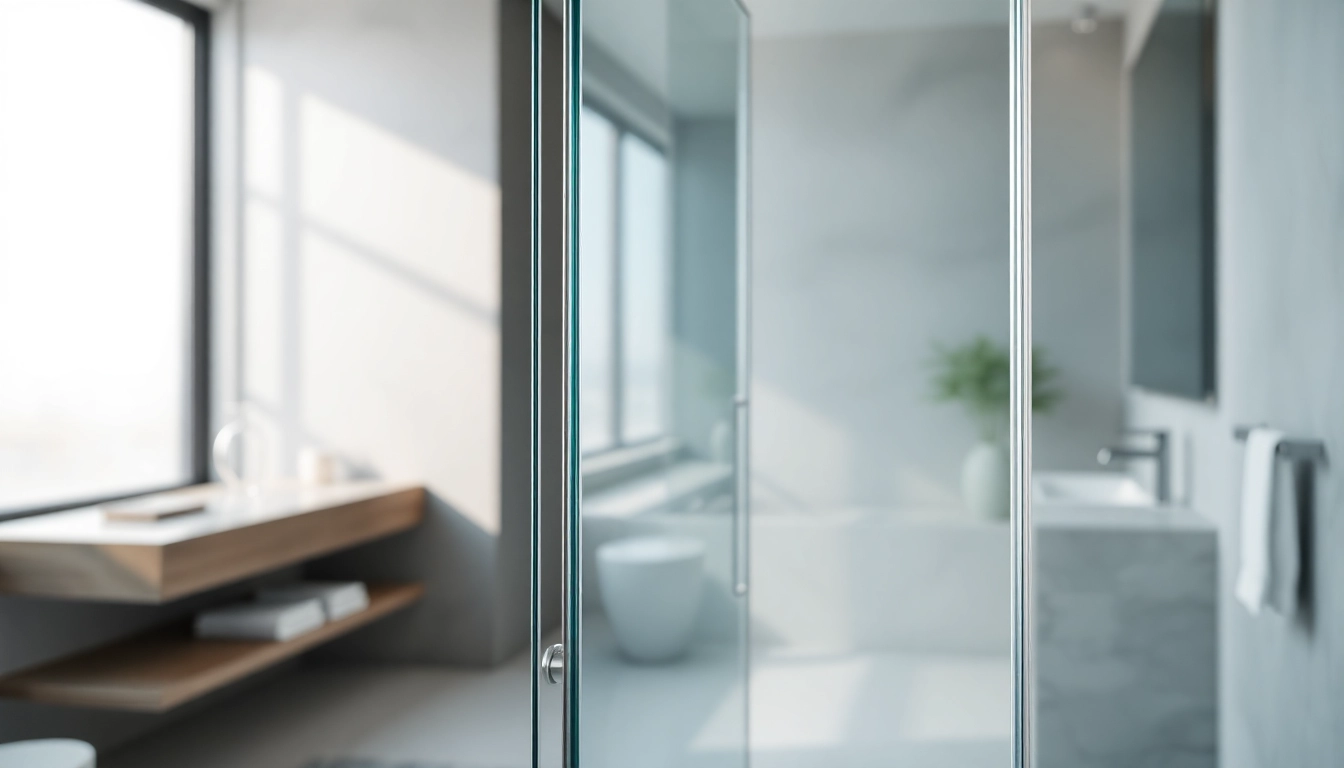 Enhance your bathroom with a sleek semi-frameless shower screen showcasing modern elegance.