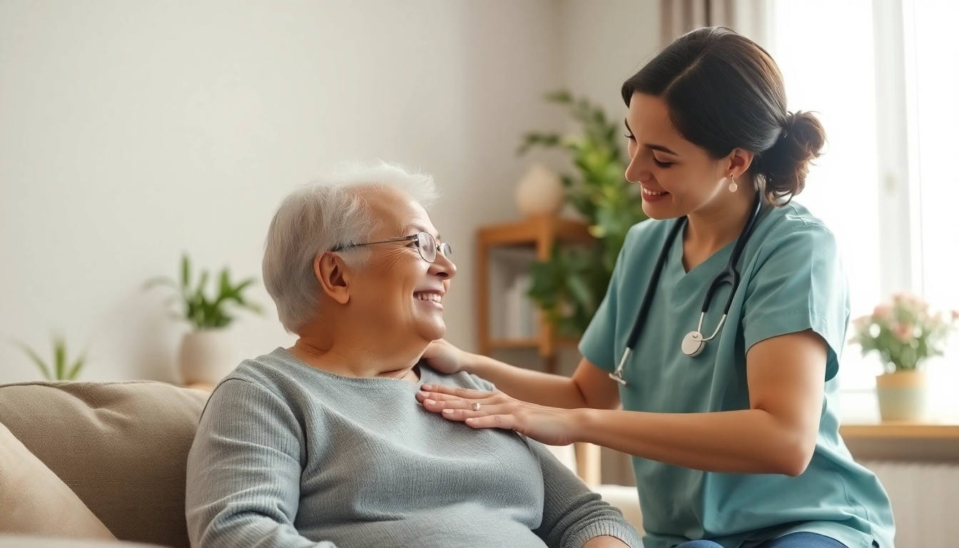Engaging scene showcasing compassionate senior care austin tx between a caregiver and senior.