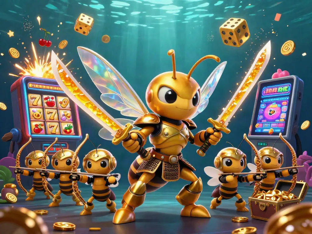Khám phá casino trực tuyến uy tín với hình ảnh sinh động của slot machine và các nhân vật hấp dẫn.