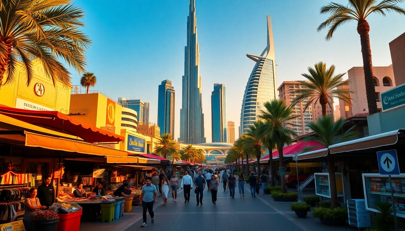 Experience vibrant Dubai city sightseeing with iconic landmarks and lively markets.