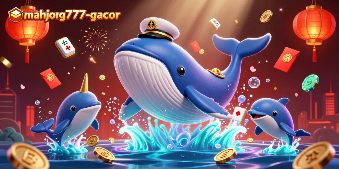 Experience mahjong777-gacor with lively 3D imagery showcasing playful casino elements and detailed characters.