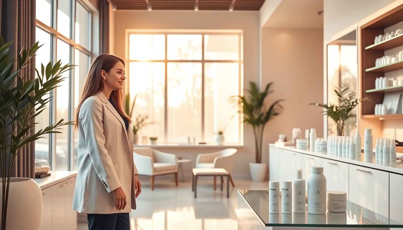 Kirkegaard Aesthetics consultation session with a friendly aesthetician in a welcoming clinic space.