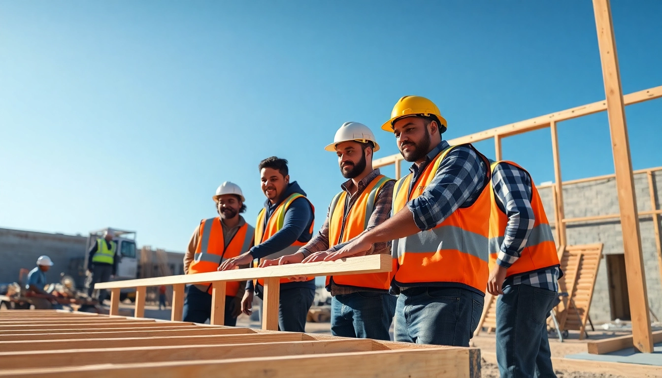 Construction apprenticeship program in action, showcasing collaboration and skill development among diverse apprentices.
