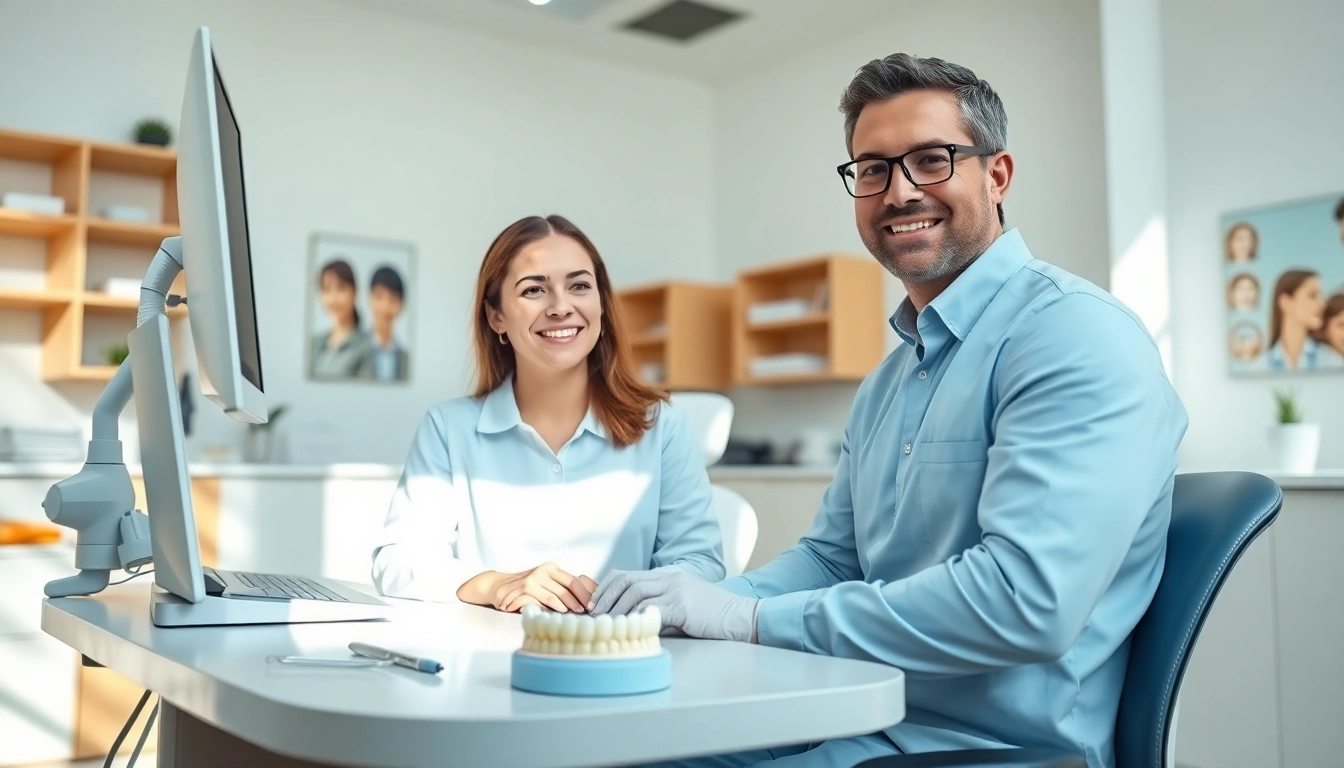 Affordable mouthpiece orthodontics consultation in a modern dental clinic