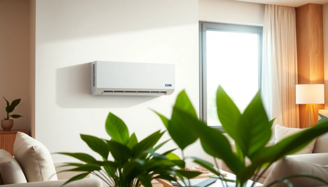 Install a mini split ac unit for efficient cooling in modern interiors