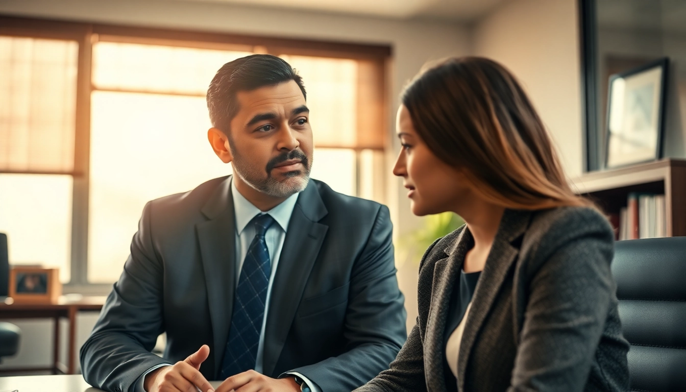 Consultation with a Fort Lauderdale work injury lawyer, reflecting professionalism and trust.