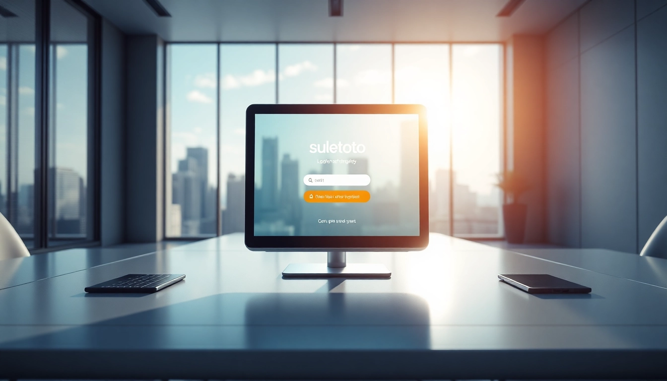Masuk ke suletoto login dengan tampilan antarmuka yang modern dan profesional.