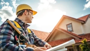 Inspecting a roof during a professional assessment by Twin Shield Roofing.