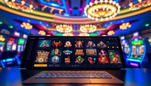 Memperlihatkan antarmuka game digital bukti4d yang semarak dan menarik di kasino online.