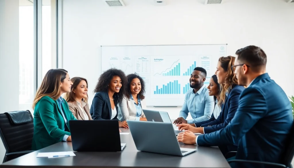 Engaging professionals at https://antrepost.com collaborating on business insights.