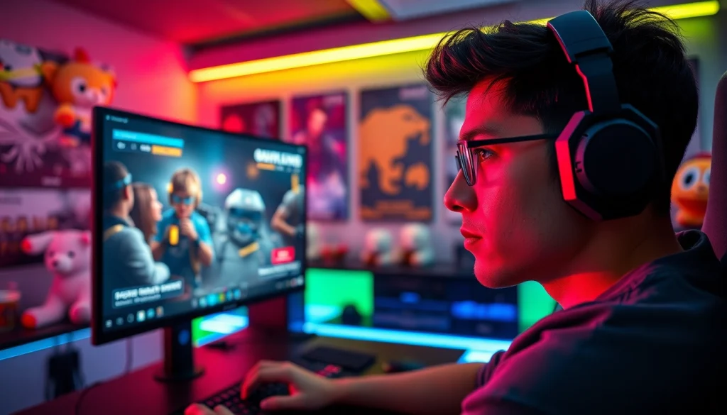 Experience the thrill of gaming with the latest updates from https://gamelevate.com as a professional gamer battles in an advanced setup.