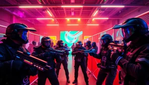 Speel een spannende lasergame op https://eventmaker-lasergame.nl in een levendige en energieke arena.