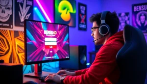 Masuk ke dalam permainan bensu4d login game yang menyenangkan di depan layar komputer.