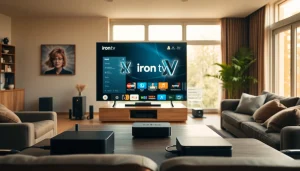 Engage with the innovative features of iron tv pro in a modern streaming setup.