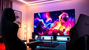 Enhance your gaming experience with the stunning visuals of the TV88 screen setup.