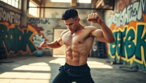 Énergique athlète en pleine entraînement, mettant en avant le pa-sport avec une ambiance motivante.