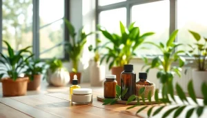 Engaging with wellness products at https://healthyvix.com in a serene, natural setting.