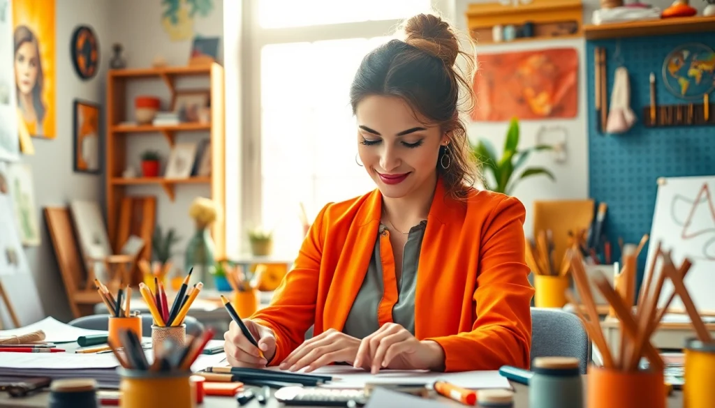 Visit https://www.lyliarose.com to see a professional at work in a creatively vibrant space.