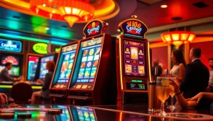 Menangkan slot dengan mesin modern dan suasana kasino yang gemerlap.