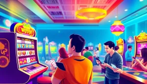 Permainan menarik di komengtoto dengan pemain yang menikmati slot dan togel online.