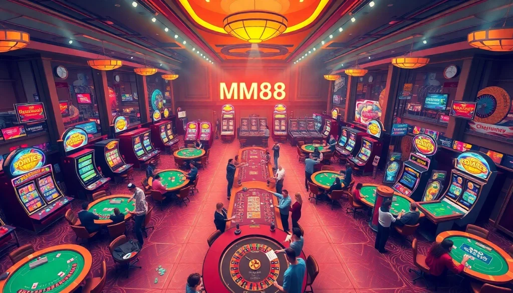 Enjoy gaming excitement at https://mm88.directory/ with a lively casino atmosphere featuring vibrant tables and players!