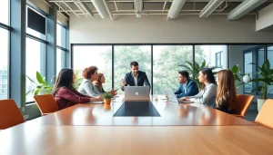 Collaborative professionals engaged in a brainstorming session at https://fhpts.com in a modern workspace.