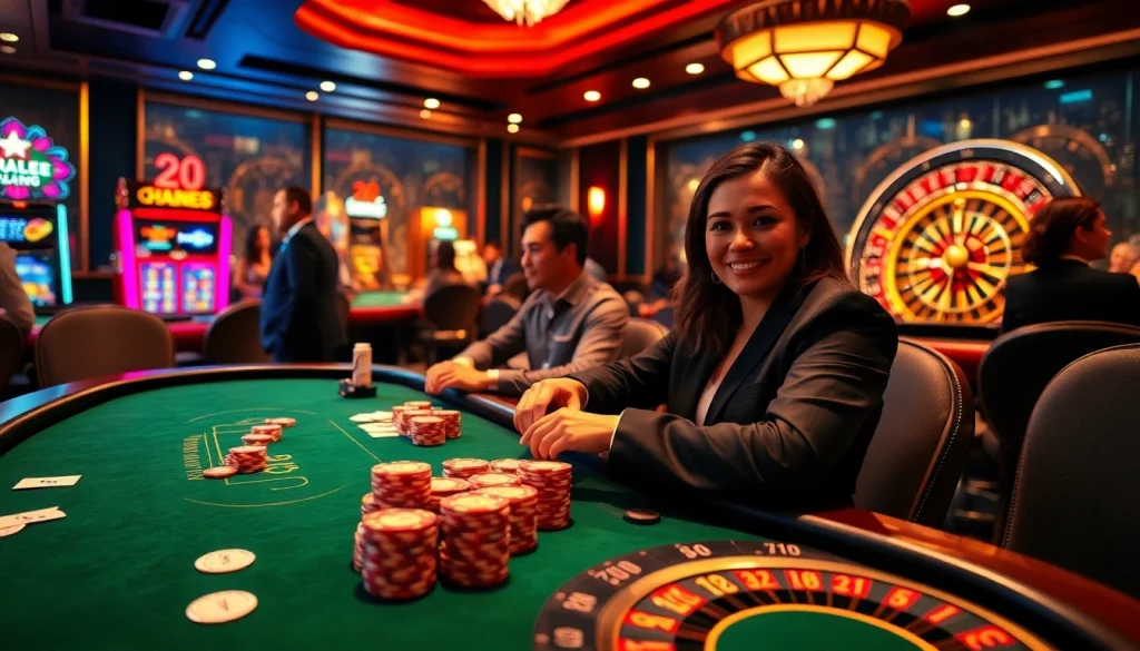 Relish in the excitement of XX88 at a luxurious casino table featuring vibrant poker chips and gleaming cards.