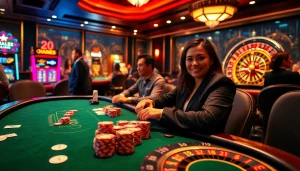 Relish in the excitement of XX88 at a luxurious casino table featuring vibrant poker chips and gleaming cards.