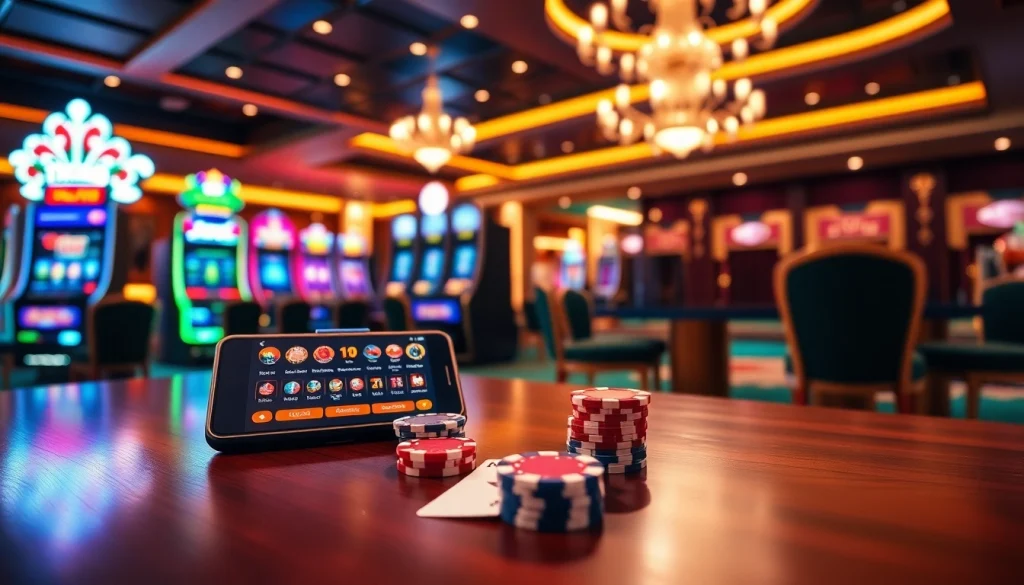 Trải nghiệm cược với mức cược cao qua giao diện ứng dụng kịch tính của Tik 88 và không khí casino sống động.