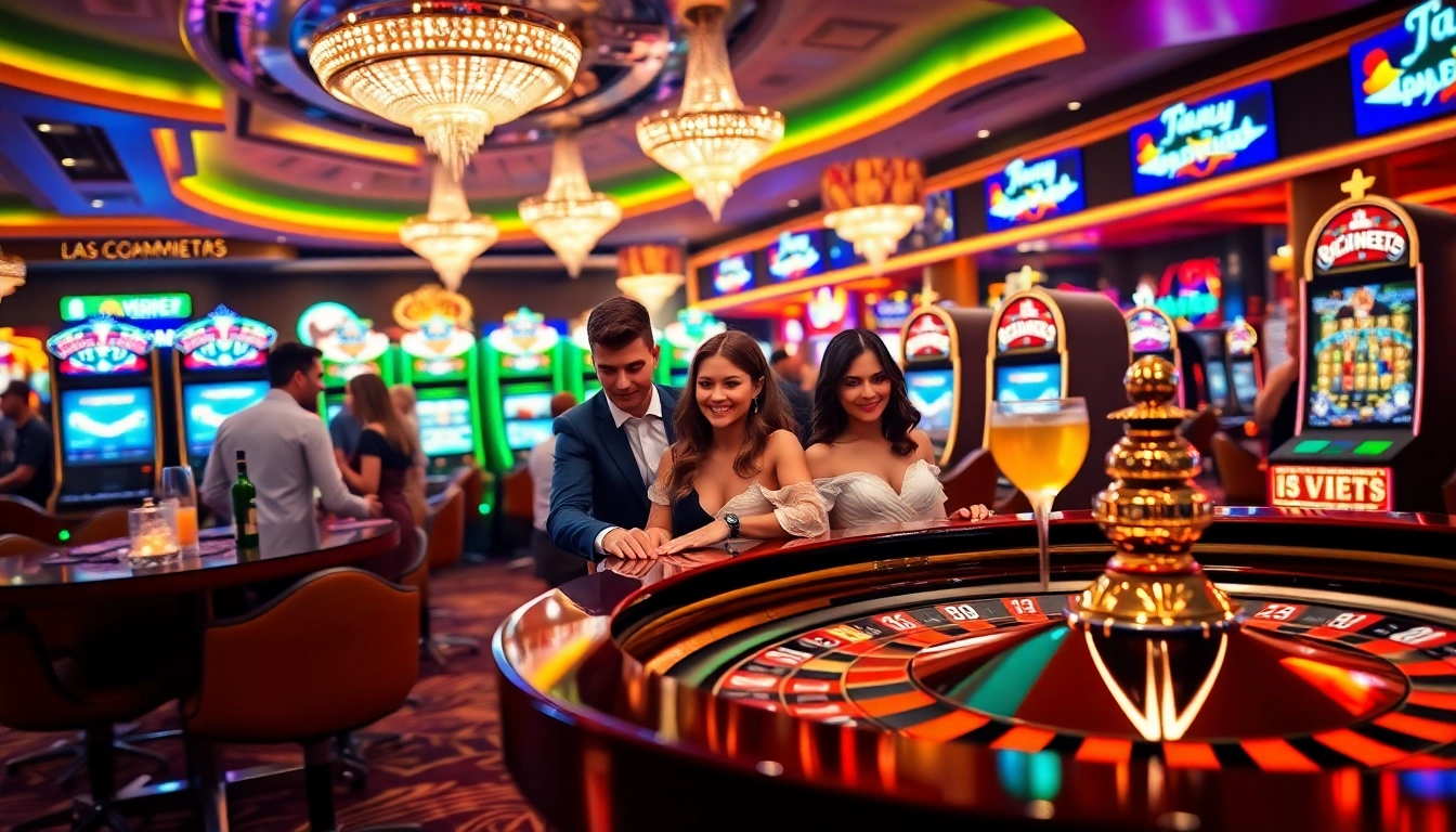 Engaging scene of players at https://casinodeets.com showcasing vibrant casino games and thrilling atmosphere.