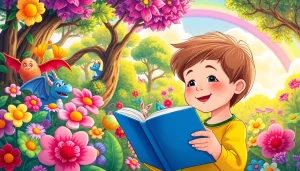 Children engaging with imaginative stories at https://csduncanbooks.com surrounded by vibrant adventure elements.