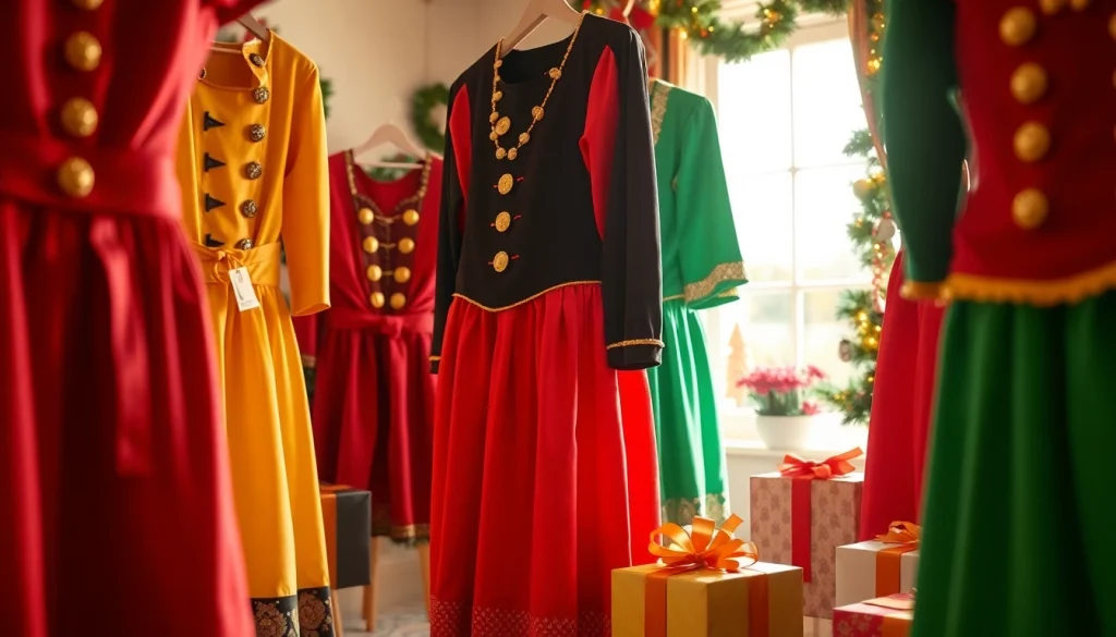 Vrolijke pietenpak kostuums in een feestelijke setting met kleurrijke details.