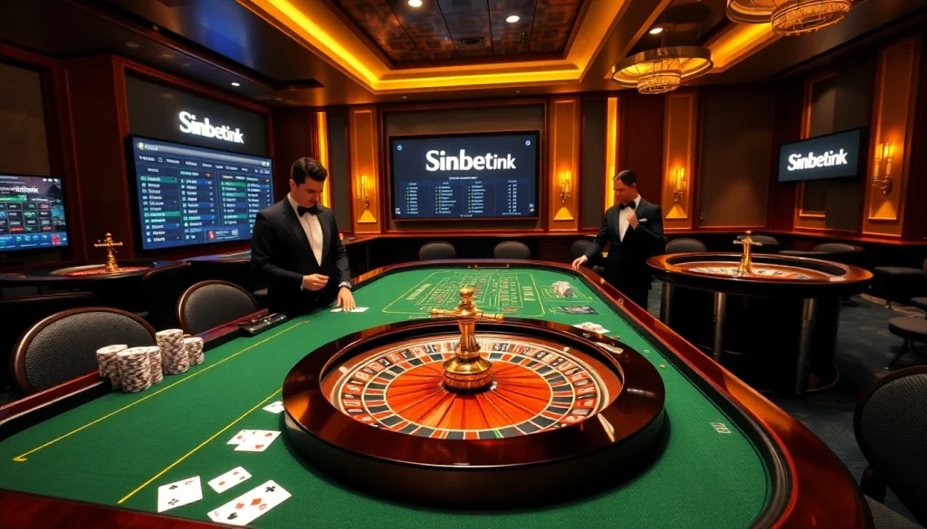 Experience thrilling gambling at sinbet.ink with professional dealers and luxurious casino vibes.
