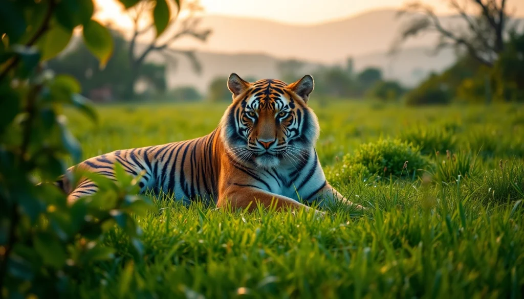 Découvrez la beauté sauvage sur pandachi.fr avec un tigre majestueux dans son habitat naturel.