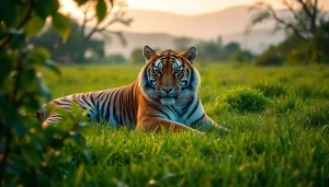 Découvrez la beauté sauvage sur pandachi.fr avec un tigre majestueux dans son habitat naturel.