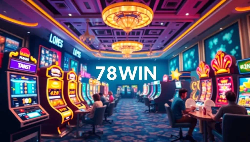 78WIN online casino interface showcasing vibrant gaming options and jackpots.