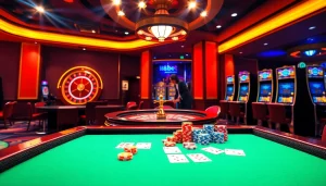 Experience the thrill of 188bet at a luxurious casino with vibrant games and live betting.