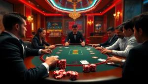 Engage with https://789club.music/ in a thrilling poker scene featuring chips and cards.
