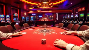 Experience the thrill of gambling at BIG88.BAR with engaging poker tables and vibrant casino ambiance.