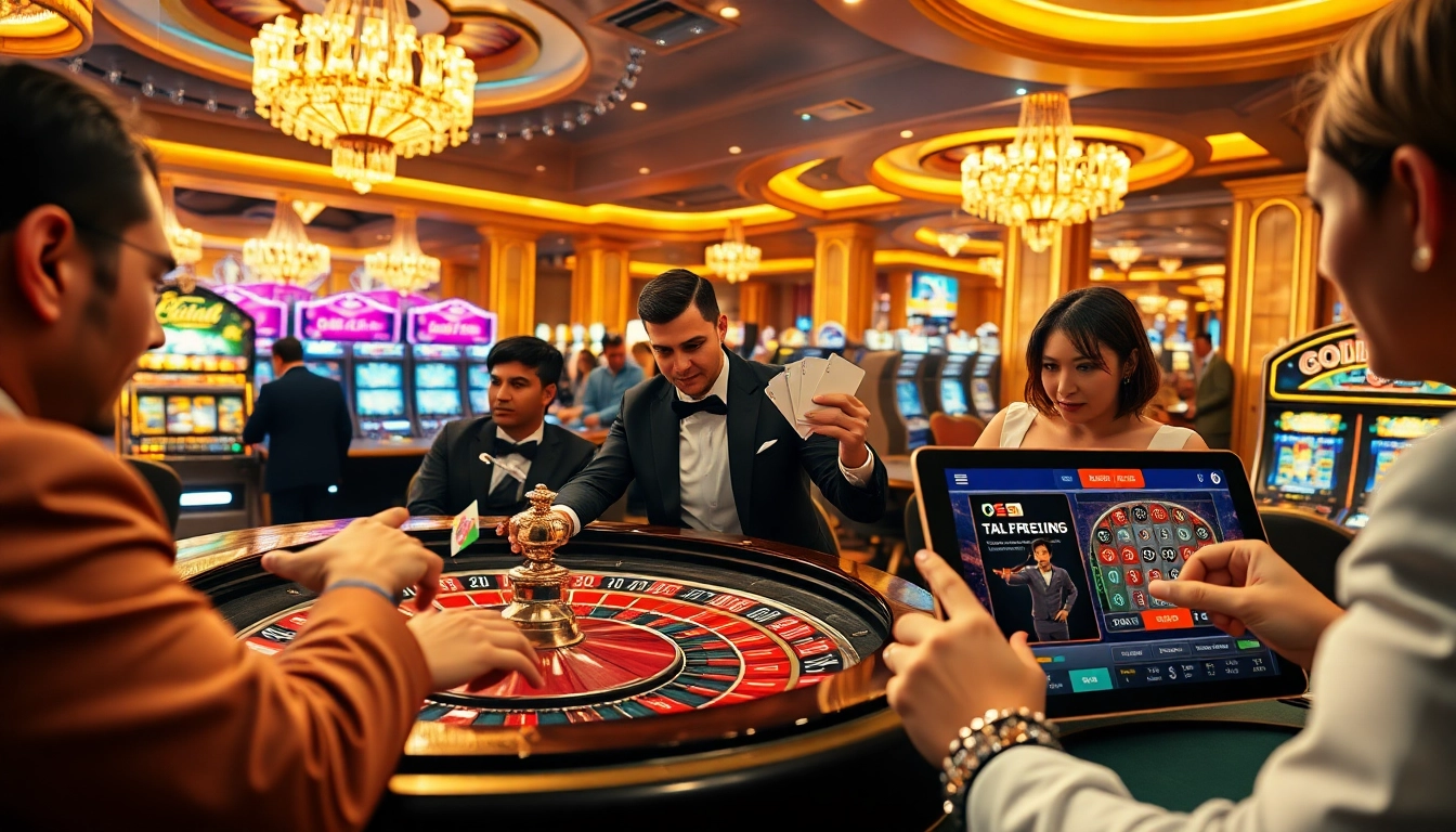 Experience the excitement of a casino atmosphere at https://s8net.com/, featuring players engaged at the roulette table.