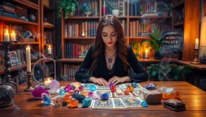 Experience intuitive healing at https://julielynn.co with vibrant crystals and tarot cards.