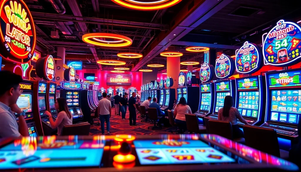 Menggambarkan pengalaman seru petanitoto di mesin slot online dengan suasana gaming yang ceria.