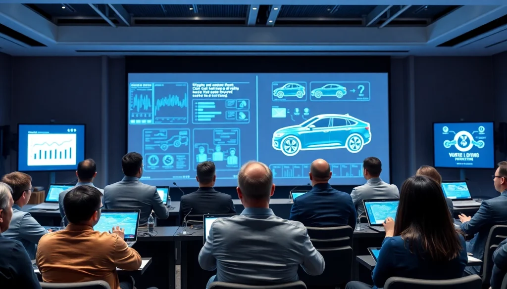 Experts discussing cybersecurity and car hacks at https://car-hack-world.com conference.