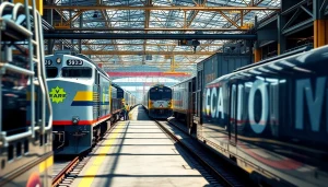 Discover North American rail solutions through dynamic railway operations and efficient logistics.