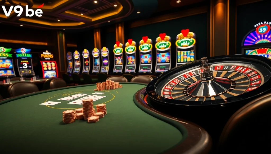 Experience thrilling gameplay at V9bet with exciting tables and dynamic casino elements.