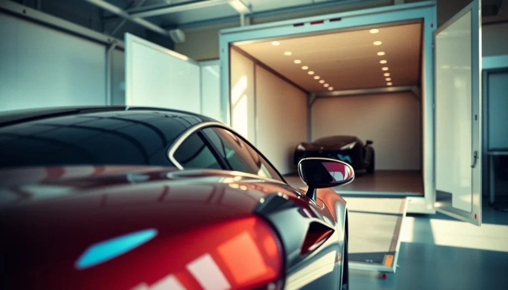 Transporting a luxury car on an enclosed carrier from https://luxuryautocarriers.com ensures safety and professionalism.